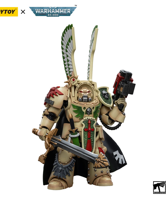 JOYTOY Warhammer 40k 1/18 Action Figures Anime 13.6cm Dark Angels Deathwing Strikemaster Deathwing Knight Master Model Toys