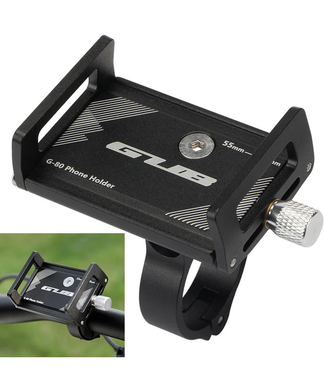 Bicycle Stem Cell Phone Mount Aluminum Alloy Bicycle Headset Phone Mount Motorcycle Phone Mount for 2.16 To 3.93 in Smartphone
