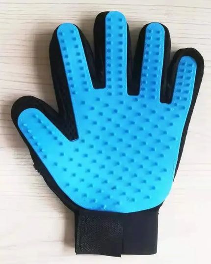 Pet Grooming Kit for Dog Cat Rabbit Fur 2 Sided Grooming Brush Bath Cleaning Glove De-Shedding De-Matting Pet Hair