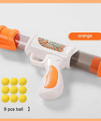 orange with 9 balls
