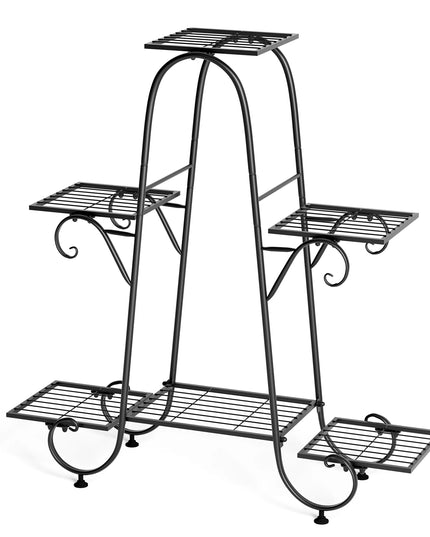 Metal Plant Pot Stand Indoor Outdoor Plant Display Rack Garden Shelf Flower Stands Tiered Plants Holder
