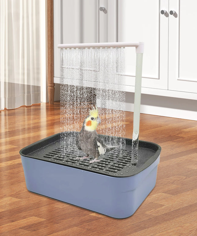Parrot Automatic Bathtub Bird Bath Circulating Water Shower Parrot Circulation Shower Pet Bird Bathtub Bird Cleaning Bath Tub