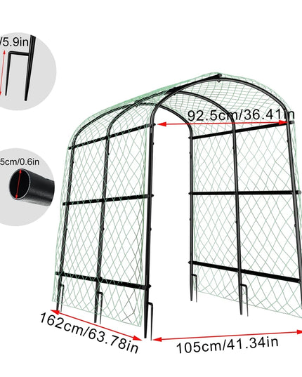Garden Plant Climbing Frame U-Shaped Garden Trellis for Climbing Plants Vegetable