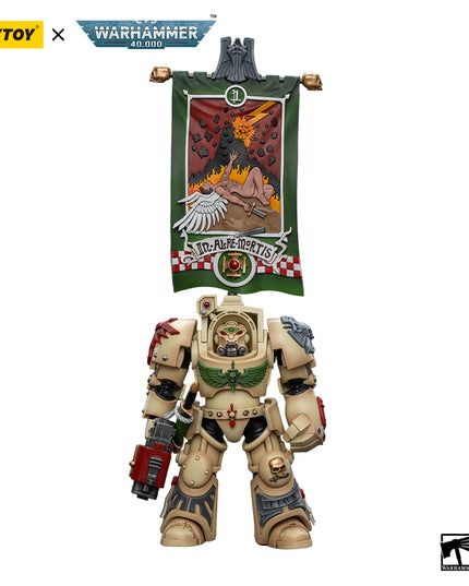 JOYTOY Warhammer 40k 1/18 Action Figures Anime 13.6cm Dark Angels Deathwing Strikemaster Deathwing Knight Master Model Toys