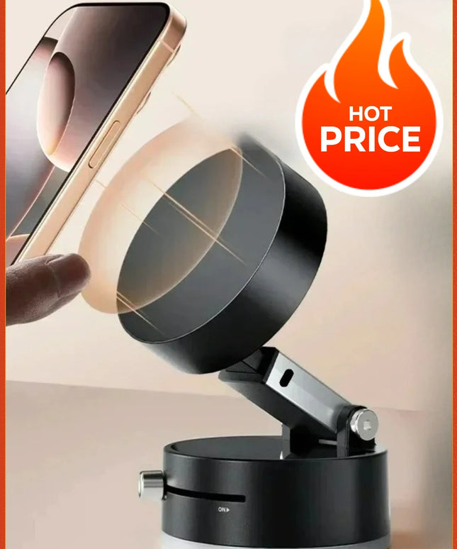 Premium Magnetic Vacuum Suction Foldable Phone Holder Car Desktop Bathroom Outdoor Sports Universal Fit for IPhone Huawei