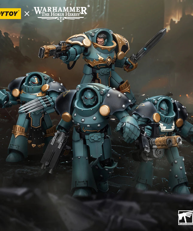 JOYTOY Warhammer 40k 1/18 Action Figures 14.2cm Sons of Horus Tartaros Terminator Squad Collection Model Toys