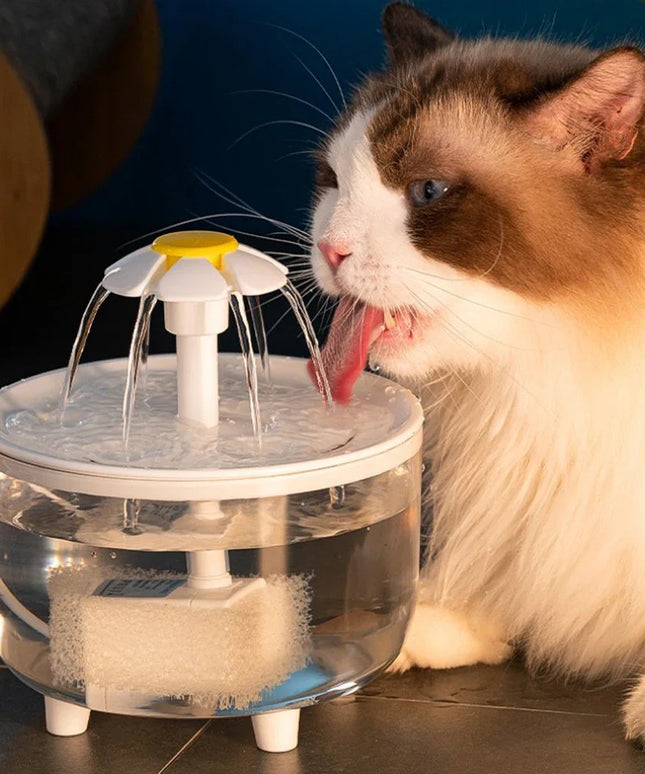 1200ml Electric Mute Automatic Cat Water Fountain with USB Filtering for Clean and Fresh Drinking Experience