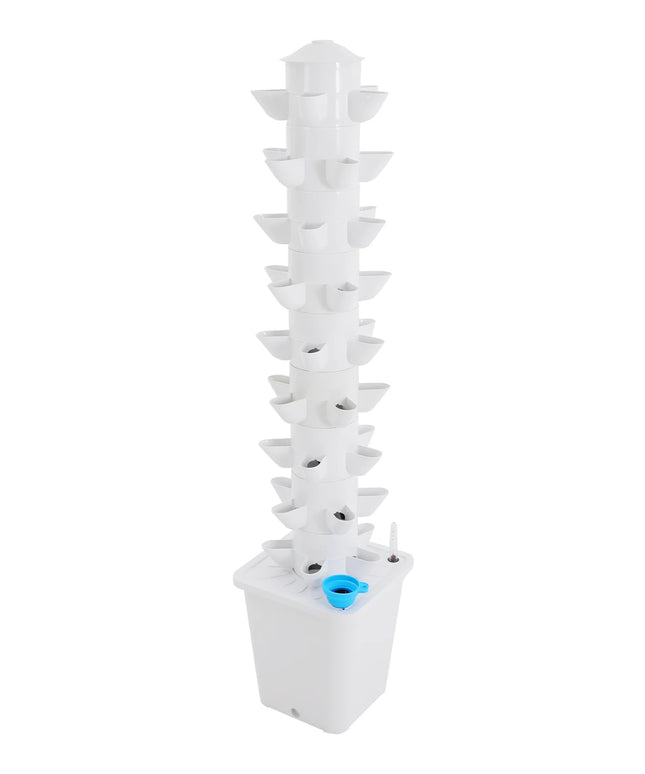 45-Holes Hydroponic Garden Vertical Tower| Hidroponia Growing System Vegetable Planter for Balcony Garden Greenhouse