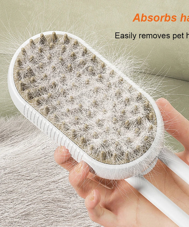 Cat Steam Brush Steamy Dog Brush 3 in 1 Electric Spray Cat Hair Brushes USB Rechargeable Dog Grooming Massage Comb for Pet Hairs