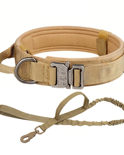 Dog Training Collar Adjustable Tactical Dog Collar And Leash Set Control Handle Pet Lead Collar For Small Big Dogs