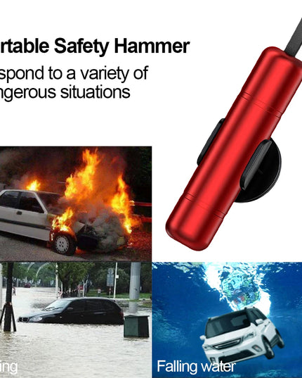 Car Safety Hammer High Hardness Auto Emergency Glass Window Breaker Seat Belt Cutter Life-Saving Car Emergency