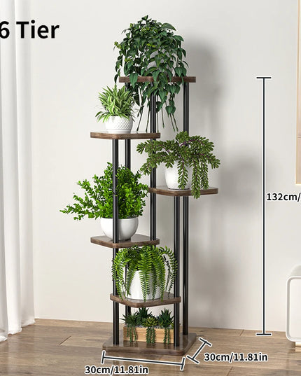 Plant Stand and Flower Stand Storage Shelf 4/5/6 Tier Flower Shelf Planter Rack Storage Organizer Display Indoor Garden Balcony
