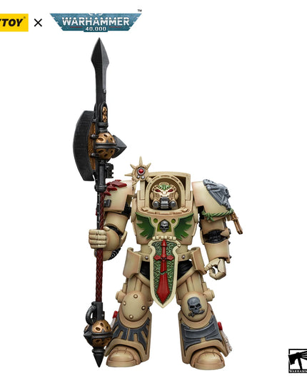 JOYTOY Warhammer 40k 1/18 Action Figures Anime 13.6cm Dark Angels Deathwing Strikemaster Deathwing Knight Master Model Toys