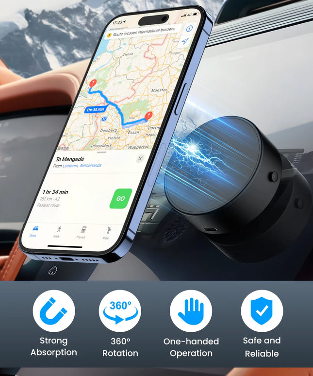 2025 Vacuum Magnetic Car Phone Suction Cup Kitchen Gym Bath Mount For Iphone 16 15 14 13 12 Pro Max Samsung S25