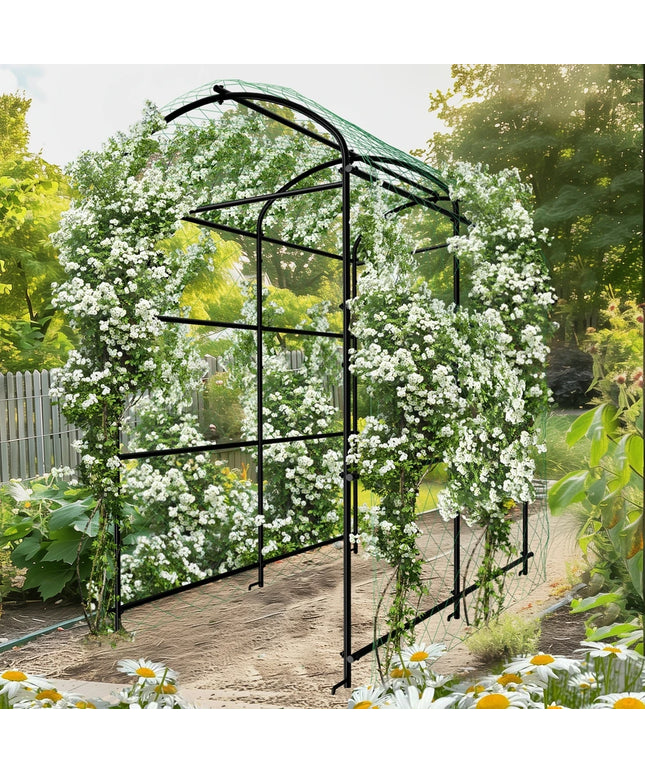 U-Shaped Metal Tall Garden Plant Trellis Grow Support Frame for Climbing Plants Vegetables