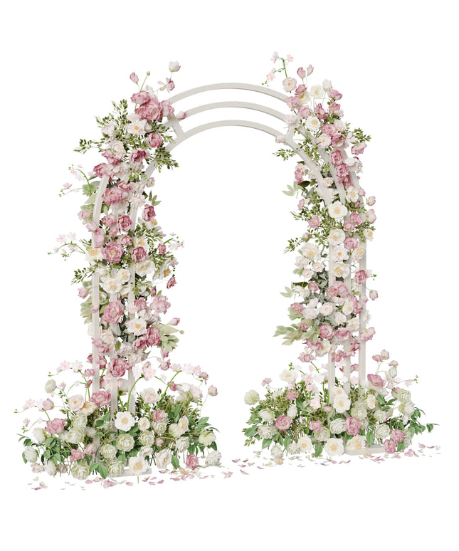 Large Metal Wedding Arch, Balloon Arch Backdrop Arch Stand for Wedding, Bridal, Garden, Yard, Indoor Outdoor Party Decoration