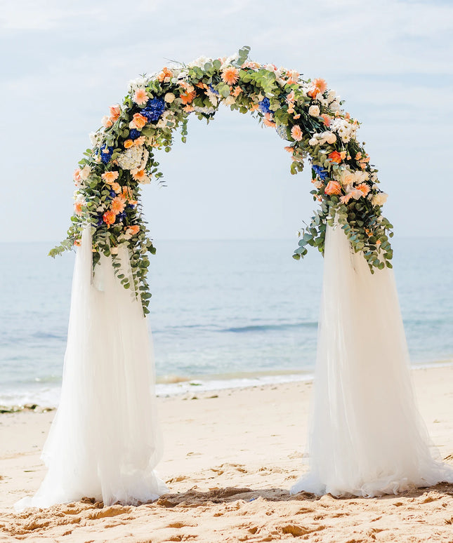 Large Metal Wedding Arch, Balloon Arch Backdrop Arch Stand for Wedding, Bridal, Garden, Yard, Indoor Outdoor Party Decoration