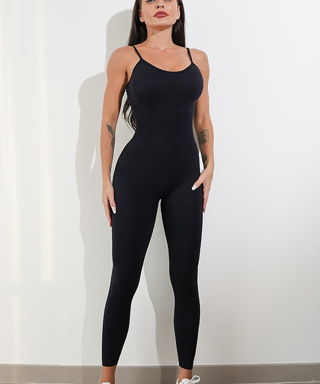 Womens Sexy Unitard One Piece Jumpsuit Spaghetti Strap Tummy Control Rompers Sleeveless Bodysuits Outfits