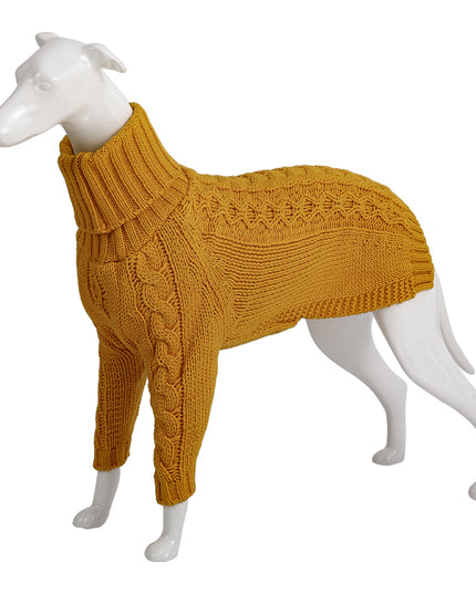Winter Solid High Collar Dog Sweater Pet Products