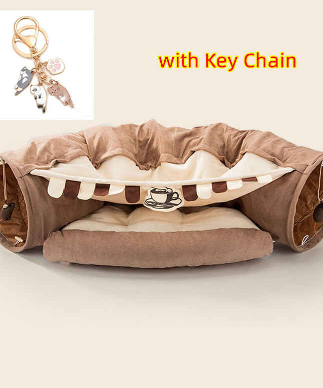 Collapsible Cat Tunnel Durable Washable Collapsible