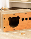 Scratch Resistant / Small Bear Head Cat Nest Board