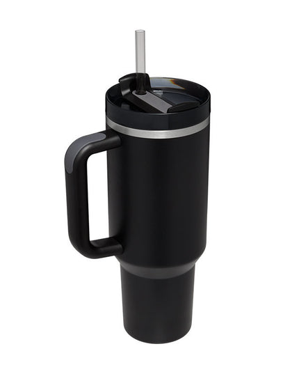 40 Oz Tumbler With Handle Straw Insulated, Stainless Steel Spill Proof Vacuum Coffee Cup Tumbler With Lid Tapered Mug Gifts For Valentine Lover Suitable For Car Gym Office Travel