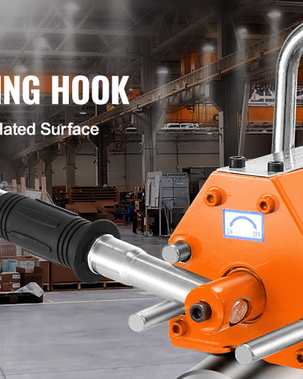 SucceBuy 100KG-2000KG Permanent Magnetic Lifter Pulling Capacity 2.5 Safety Factor Neodymium & Steel Lifting Magnet Lift Magnets